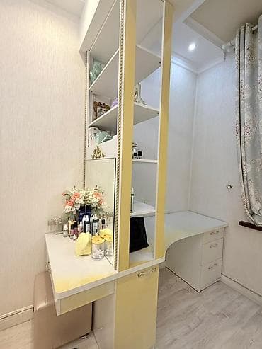 детский туалетный столик: Туалетный столик, С зеркалом, цвет - Белый, ЛДСП — 4