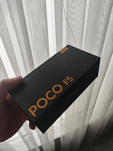 тө: Poco F5, Б/у, 256 ГБ, цвет - Черный, 2 SIM — 1