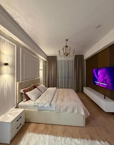 hotel osh: 1 комната, Люкс, элитка, Гоин, Душевая кабина, Постельное белье, Кондиционер — 1