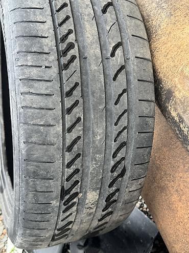 комплект шин: Лето R19 Пара Dunlop 245/45 Пара Continental 245/45 Состояние среднее — 3