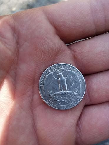 США, 25 центов (Washington Quarter), 1965 г. Описание: - Номинал — 2