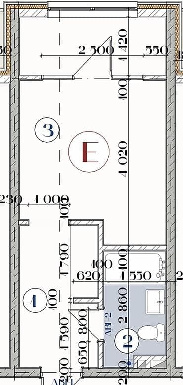 гес 2 квартиры: 1 комната, 28 м², Элитка, 2 этаж, Евроремонт — 7