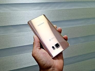 galaxy starship: Samsung Galaxy Note 5, Б/у, 64 ГБ, цвет - Золотой, 1 SIM — 1