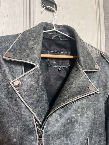 липотрим как отличить подделку: Кожаная куртка, Косуха, Натуральная кожа, Оверсайз, M — 4