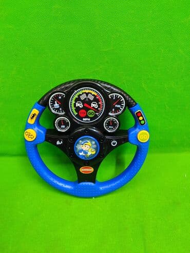 машину для детей: Руль игрушка музыкальная🔴🔵 Комплектация товара: руль, 3 батарейки✅ — 2