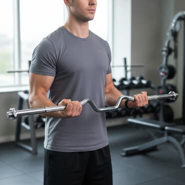 хромированные гантели: ГРИФ W-ОБРАЗНЫЙ ДЛЯ ШТАНГИ супер удобно для французского жима лежа, в — 2