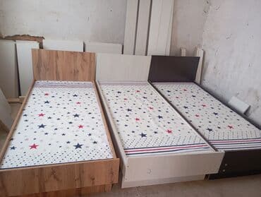 Односпальная кровать, Новый, С матрасом, длина - 1900 см at lalafo.kg Односпальная кровать, Новый, С матрасом, длина - 1900 см