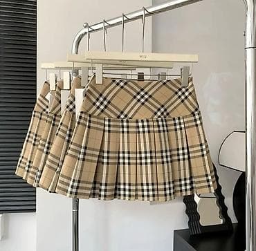 Джинсы: Юбка, Модель юбки: Теннисная, Мини, По талии — 2