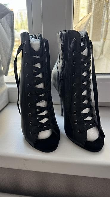Сапоги: Обувь ботильоны для High Heels Хай Хилс новые - Цвет: черный - — 2