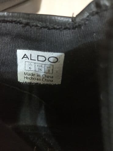 оптом ботинки: Өтүктөр, 36, Aldo, Колдонулган, түсү - Кара, Өзү алып кетүү — 3