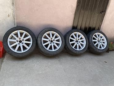 Дөңгөлөктөр монтажда 225 / 55 / R 17, Кыш, Колдонулган, Комплект, Жеңил унаалар, Куйма, тешиктери - 5 — 2