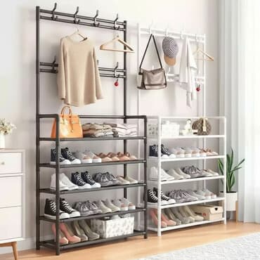 напольная вешалка металлическая: АКЦИЯ Вешалка Стиллаж этажерка для обуви со склада в Бишкеке!!! — 1