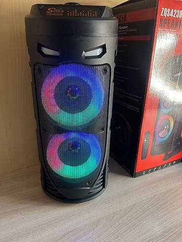 Техника и электроника: Портативная колонка Sing-e ZQS4239W - Два динамика 4" с решёткой и — 2