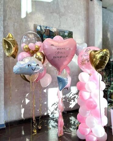 доставка воздушных шаров: Услуга шарики Гелевые Шарик на заказ Оформление для мероприятий — 3