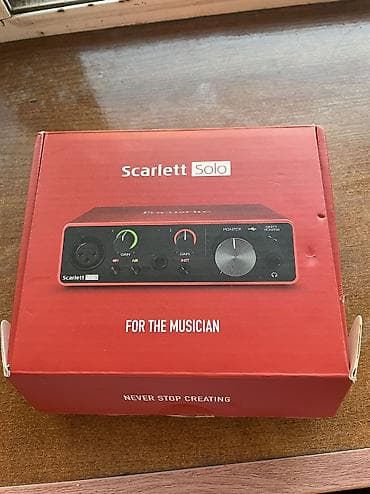 Усилители звука: Focusrite scarlett solo 3rd gen — 1