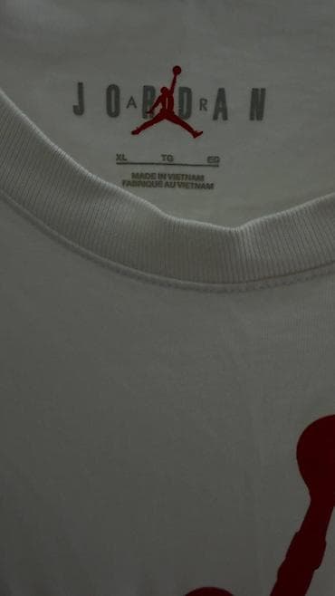 Эркектер кийими: Эркектердин футболкасы, XL, Jordan, Колдонулган, түсү - Ак — 2