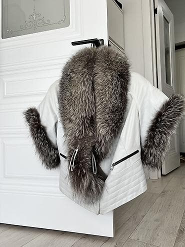 coco chanel: Кожаная куртка, Натуральная кожа, С меховой отделкой, Стандарт — 5