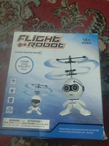 робот эмо: Игрушка «Flight Robot» (модель HJ822) — мини‑робот с винтами, летающий — 1