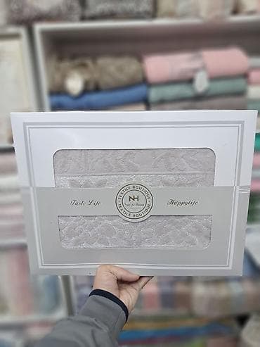 матрас тошок: Набор махровых полотенец Nuriey Home, в составе :Банное и полубанное — 2