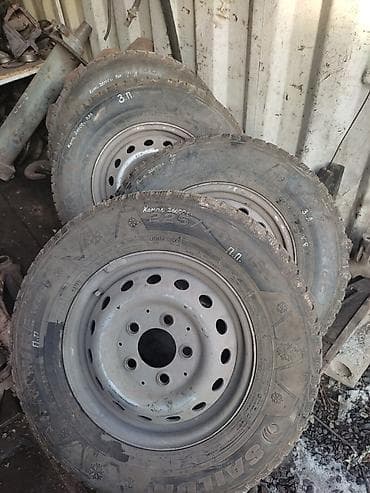 шины и диски на мерседес: Колеса в сборе R 15, Зима, Б/у, Комплект, Грузовики/Автобусы, Железные, отверстий - 5 — 6