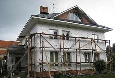 стены: Ремонт фасада, Утепление фасада, Фасадный декор | Жидкий травертин | Penoplex, Базальт, Термопанели Больше 6 лет опыта — 8