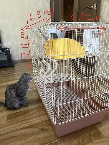 малёк рыбы: Просторная многоуровневая клетка для мелких животных/грызунов, крыс — 10