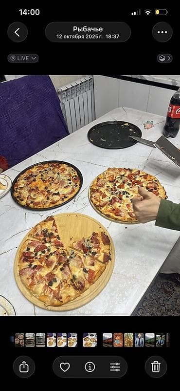 Кафелер, ресторандар үчүн: Печь для пиццы, двухкамерная, электрическая - Корпус из нержавеющей — 2