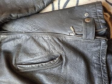 кожаные куртки: Мужская кожаная куртка с мехом (бренд AM JI), размер XXL. на 52-54 — 7