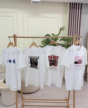 хлопья: Футболка, Оверсайз, Хлопок, Новый, XS, S, M — 3