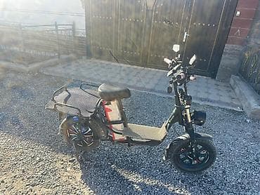 электронные мотоциклы: Электроскутер-грузовичок (сидячий) с задней платформой с 2 — 2
