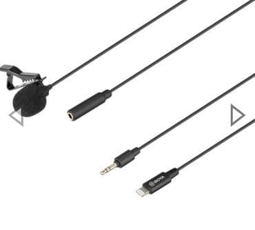 переходник для наушников с микрофоном на компьютер: Петличный микрофон BOYA BY-M2 Арт. 1855 Петличный микрофон с — 4