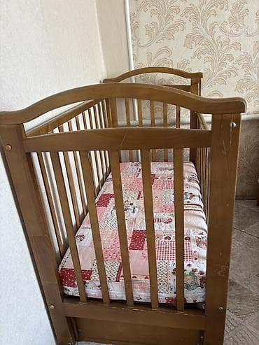 сокулук детское: Детская кроватка из массива дерева, классический дизайн, цвет — — 2