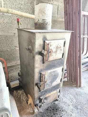 Твердотопливный котёл/буржуйка для отопления - Материал: стальной