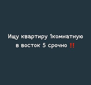 квартира нужна: Квартира керек восток 5тен срочно жер там боло берет 2 балабыз таза — 1