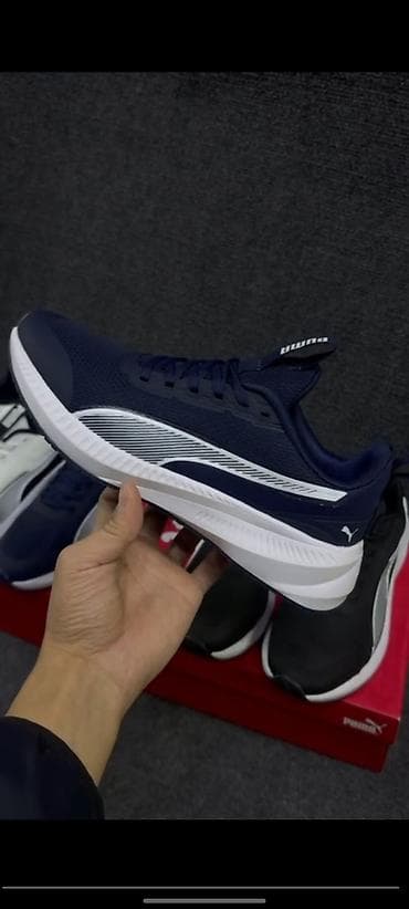 Мужские кроссовки, 42, Puma, Новый, цвет - Черный, Платная доставка