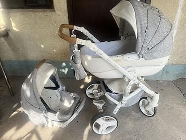 Детская коляска 2-в-1 с люлькой и автолюлькой/прогулочным блоком at lalafo.kg Детская коляска 2-в-1 с люлькой и автолюлькой/прогулочным блоком