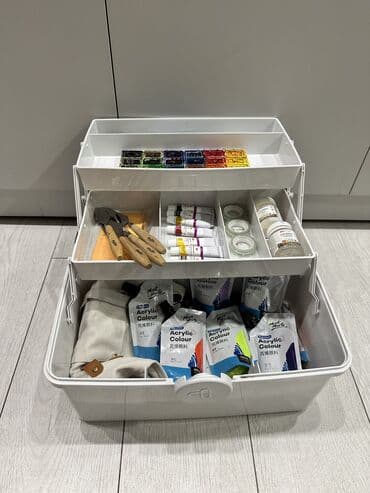 акварельные краски: Набор инструментов — 1