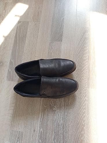 Мужские кожаные лоферы/слипоны - Цвет: черный - Размер: 41