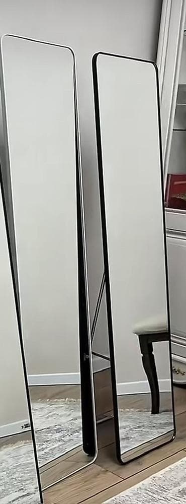 Напольное зеркало в полный рост с тонкой рамой - Тип: напольное, с