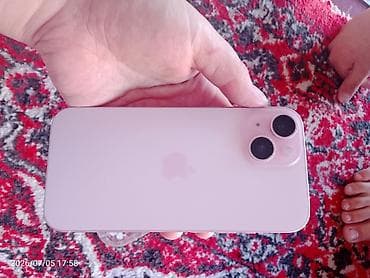 IPhone 15, Колдонулган, 128 ГБ, Күлгүн, Каптама, 100 % — 4
