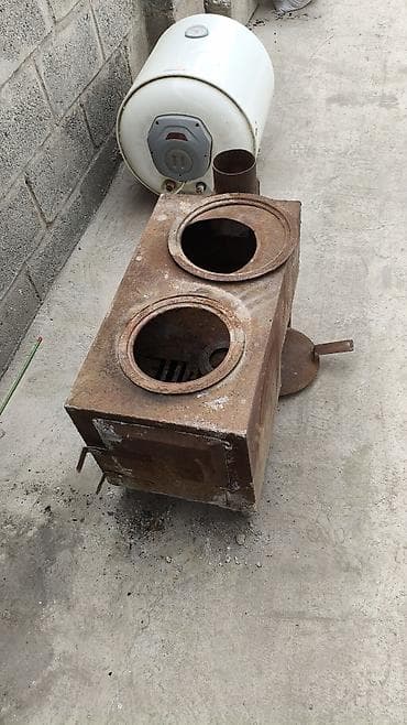 печка для топки: Дровяная печь-плита из металла. Описание: - Прочная стальная — 3