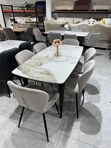 chair table: Кухонный стол и стул, цвет - Серый — 5