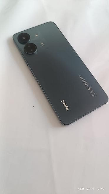 Redmi, Redmi 13C, Б/у, 256 ГБ, цвет - Серый, 2 SIM