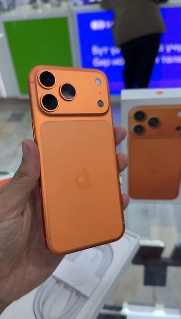 айфон розовый: IPhone 17 Pro Max, Оранжевый, Кабель — 1