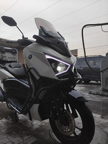 мото зйд: Скутер-z max 165 куб бело‑черный, городско‑туристический класс — 8