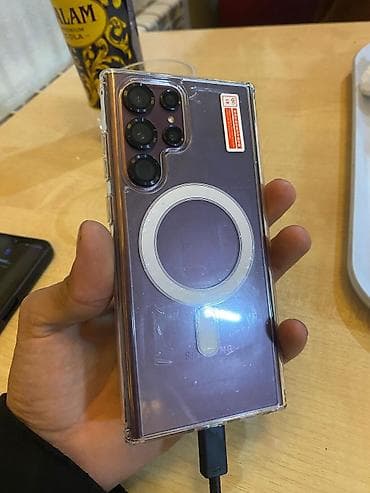 lg g6: Samsung Galaxy S22 Ultra, Б/у, 256 ГБ, цвет - Фиолетовый, 1 SIM — 2