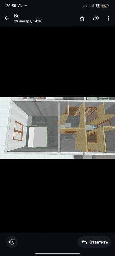 сдаю 2ком квартира: 3 комнаты, 87 м², 105 серия, 5 этаж, Косметический ремонт — 6