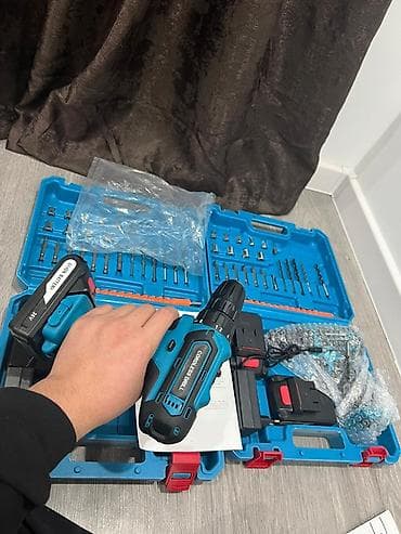 aol kg: Аккумуляторная дрель‑шуруповерт в чемодане (набор) Комплектация: - — 4