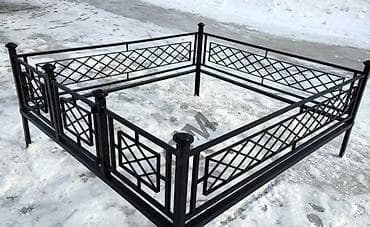 метал база: Кованые оградки для благоустройства захоронения - Материал: сталь — 4