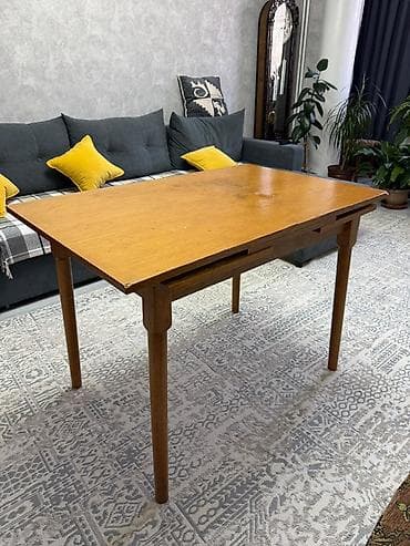 обеденный стол трансформер: Стол трансформер Для кухни, Раскладной стол, Длина, см: 110 на 70 см, цвет - Коричневый — 4